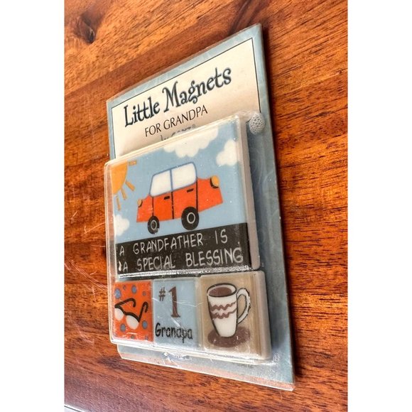 VTG Ganz Little Magnets Grandpa Special Blessing 4 Piece Stocking Stuffer - Picture 8 of 12